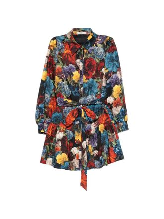 Alice & Olivia Womens Printed Shirtdress