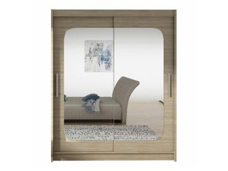 Mirjan24 Mobilier1 - Armario Closico 135, Roble Sonoma, 200x150x58cm, Puertas De Armario: Correderas, N&uacute;mero De Estantes: 0