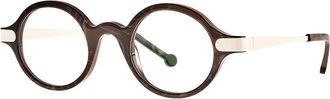Theo Duet Round Frame - unisex - Accessoires - Bruin - Maat: 45 MM