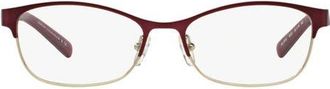 A|X Armani Exchange 53mm Oval Optical Glasses in Matte Red at Nordstrom