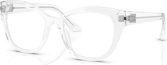 Miu Miu 54mm Square optical glasses in Transparent at Nordstrom