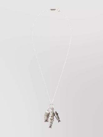 Isabel Marant fish motif chain necklace with polished finish