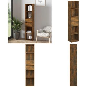 vidaXL Libreria Rovere Fumo 36x30x171 cm in Legno Multistrato - Libreria moderna - Libreria minimalista