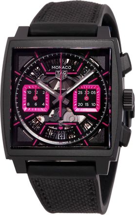 Tag Heuer Monaco Chronograph Automatic Pink Dial Unisex Watch CBL218B.FT6236