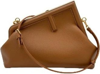 Fendi Pre-owned Crossbody Bag - Dames - Vintage Schoudertas - Bruin - ONE Size - Leer - Vintage