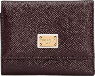 Dolce & Gabbana Dauphine Portemonnee - Dames - Portefeuilles - Bruin - ONE Size - Leer - Accessoires