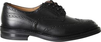 Trickers Bourton Country Shoe - Heren - Veterschoenen - Zwart - 43 EU - Katoen - Schoenen