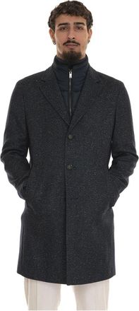 HUGO BOSS Stijlvolle Winterjas voor Vrouwen - Heren - Mantel - Blauw - 3XL - Jassen