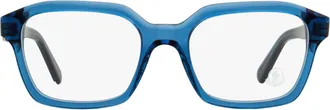 Moncler ML5181 Rectangular Acetate Eyeglasses - Blue