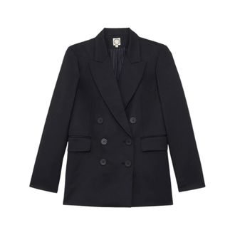 Ines De La Fressange June Jacket - Dames - Jassen - Blauw - Maat: XS Wol