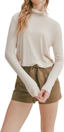 Sadie & Sage Smores Turtleneck In Cream