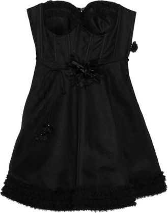 Zimmermann Party Dresses, female, Black, Size: S Luna Ruffle Mini Dress