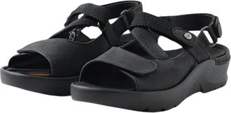 Wolky Womens Lisse Lightweight Sandal In Nubuck Black