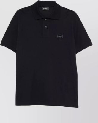 Emporio Armani cotton short-sleeve polo shirt
