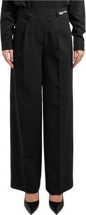 Karl Lagerfeld Broeken, Dames, Zwart, M, Broek Zwart