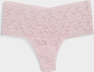 Hanky Panky Womens Stretch lace high-waist thong Nylon