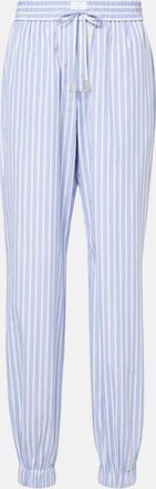 The Attico Striped cotton pajama pants