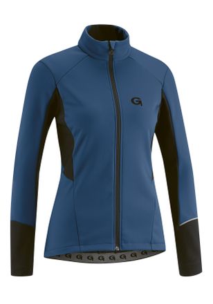 Gonso Fahrradjacke GONSO FURIANI, Damen, Gr. 38, blau (dunkelblau), 100% Polyester, Jacken Fahrradjacke, Damen Softshell-Jacke, Windjacke atmungsaktiv und w