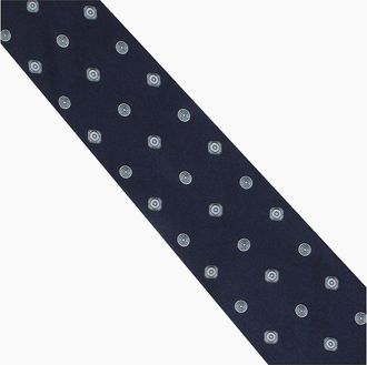 Dunhill Mens Dunhill Tie - Navy - Size: ONE size