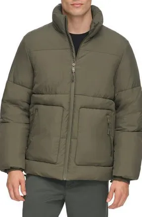 DKNY Zip Front Jacket in Olive at Nordstrom Rack, Size Xx-Large