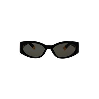 Jacquemus Ovalo Zonnebril - Dames - Accessoires - Zwart - Maat: ONE Size