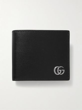 Gucci Portafoglio in pelle GG Marmont - Uomo - Nero
