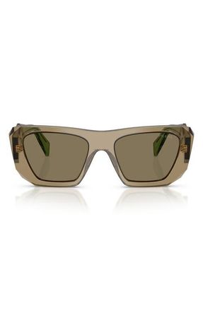 Prada 53mm Square Sunglasses in Terra /Light Brown at Nordstrom