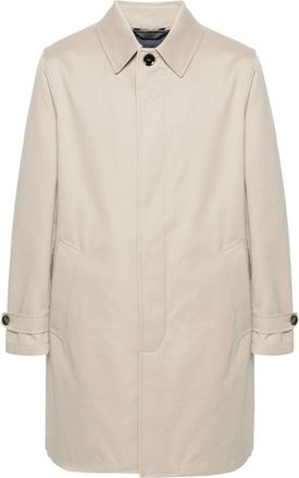 Brioni cotton coat - men - Cotton/Cupro/Cupro/Polyamide/Cashmere/Cotton/Sheepskin - L - Neutrals