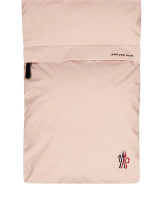 Moncler Womens Grenoble Scarf Pink Polyamide Polyester Filling
