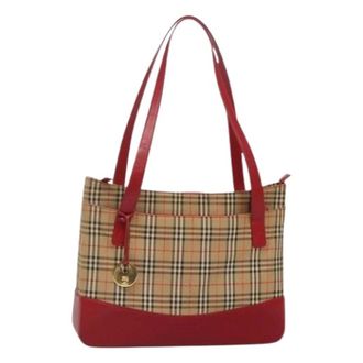 Burberry Pre-owned Tote Bags, female, Multicolor, Size: ONE SIZE Pre-owned Leather Tote
