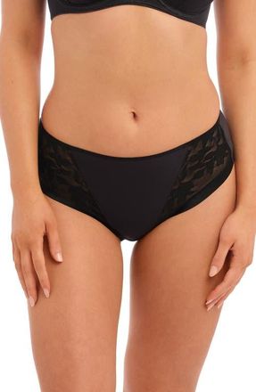 Fantasie Illusion Full Figure Mesh Briefs in Black at Nordstrom, Size Xx-Large