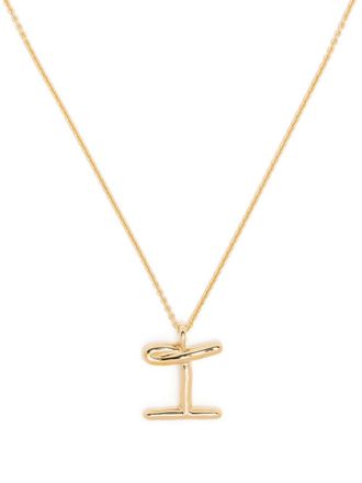 Missoma Curly Molten initial pendant necklace - Gold