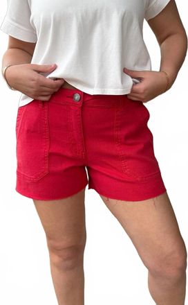 Kut from the Kloth Jane High Rise Short In Tomato