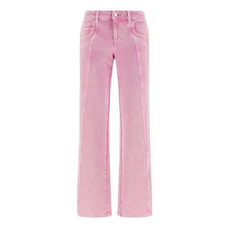 Isabel Marant Jaylis Trousers - female - Marant &eacute;toile - Straight Fit Jeans - Pink - 2XS - Jeans