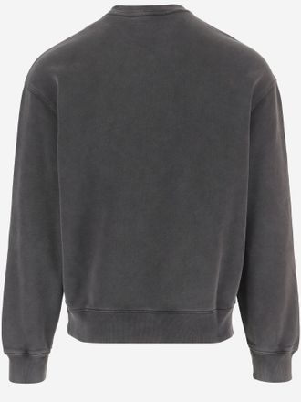 Maison Kitsun&eacute; Embroidered Fox Logo Sweatshirt - Gray