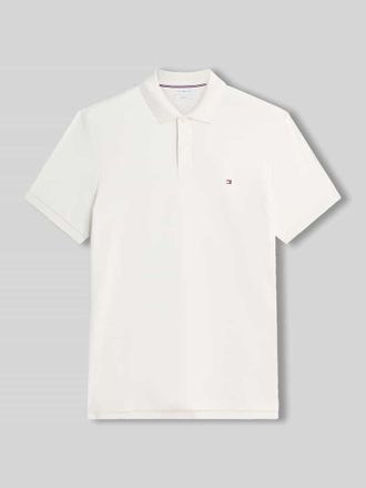 Tommy Hilfiger Regular Fit Poloshirt aus reiner Baumwolle in Offwhite, Gr&ouml;&szlig;e XXL