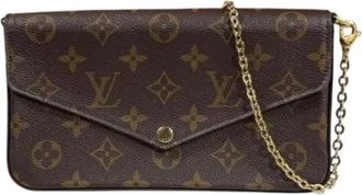 Louis Vuitton Pre-owned Cross Body Bags, female, Brown, Size: ONE SIZE Pre-owned Vintage Monogram Pochette Shoulder Bag
