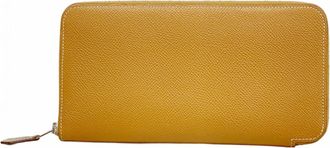 Herm&egrave;s Gold Epsom Leather Long Wallet (Bi-Fold) (Pre-Owned)