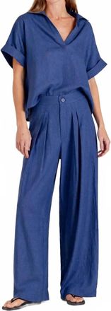 Sundays Linen Irene Pants In Raincloud