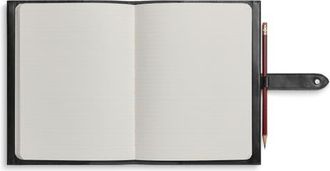 Shinola Snap Vachetta Leather Journal Cover in Black at Nordstrom