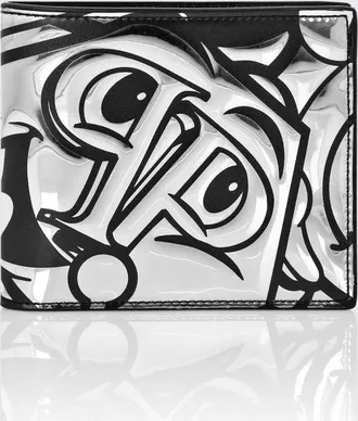 Philipp Plein Portafoglio Smile in pelle di vitello