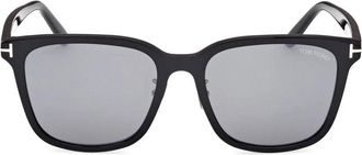 Tom Ford FT1136-K01B Square Full Rim Sunglasses - Black