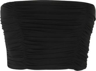 Elisabetta Franchi Mouwloze Top - Dames - Tops zonder mouwen - Zwart - XS - Spandex - Tops