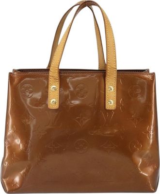 Louis Vuitton Reade Handbag Monogram Vernis Brown Patent_Leather Handbag (Pre-Owned)