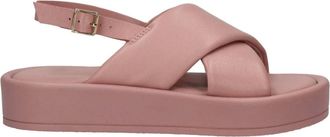 Bagatt Schoenen, Dames, Roze, 39 EU, Roze Platte Sandalen voor Vrouwen