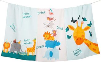Tiramisu Party Animals Kitchen Towel Set
