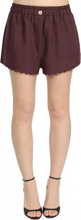 Forte_Forte Chic Linen Shorts In Fondant