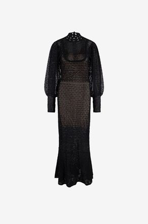 Twinset Langes Kleid aus Netzstoff