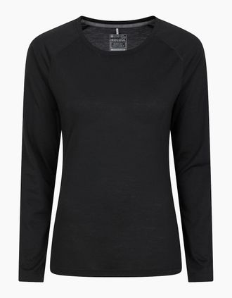 Mountain Warehouse Womens Mountain Warehouse Womens/Ladies Quick Dry Long-Sleeved Top - Black - Size: 14