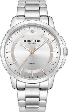 Kenneth Cole Diamond Bracelet Watch, 44mm - 005ct. in Silver at Nordstrom Rack